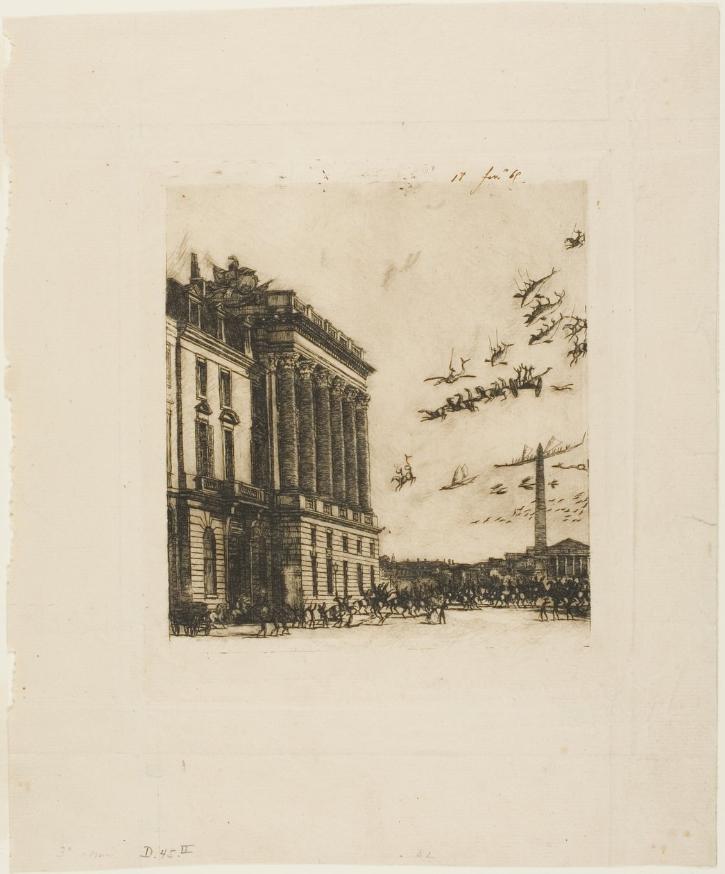 El Almirantazgo, París de Charles Meryon