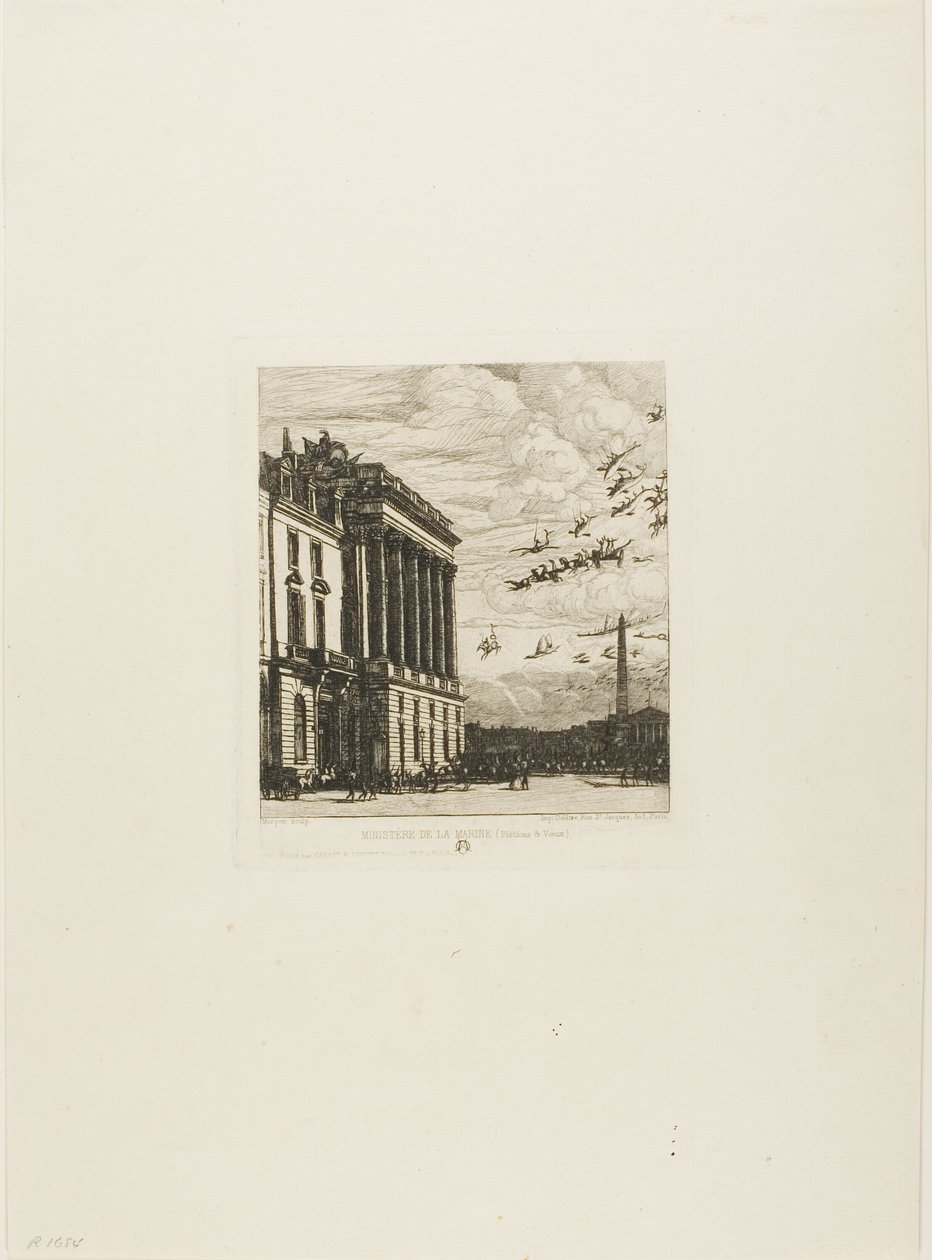 El Almirantazgo, París de Charles Meryon