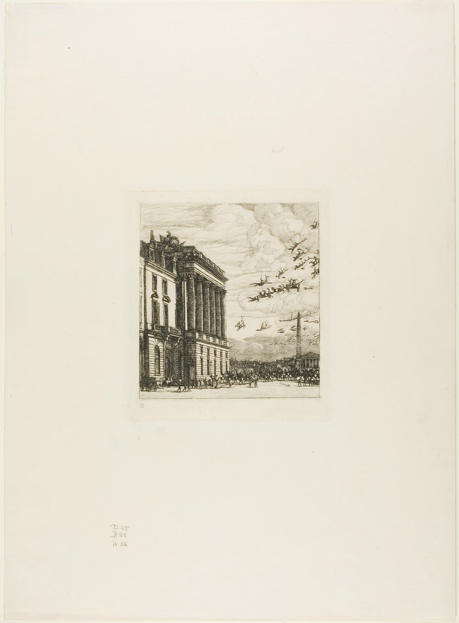 El Almirantazgo, París de Charles Meryon