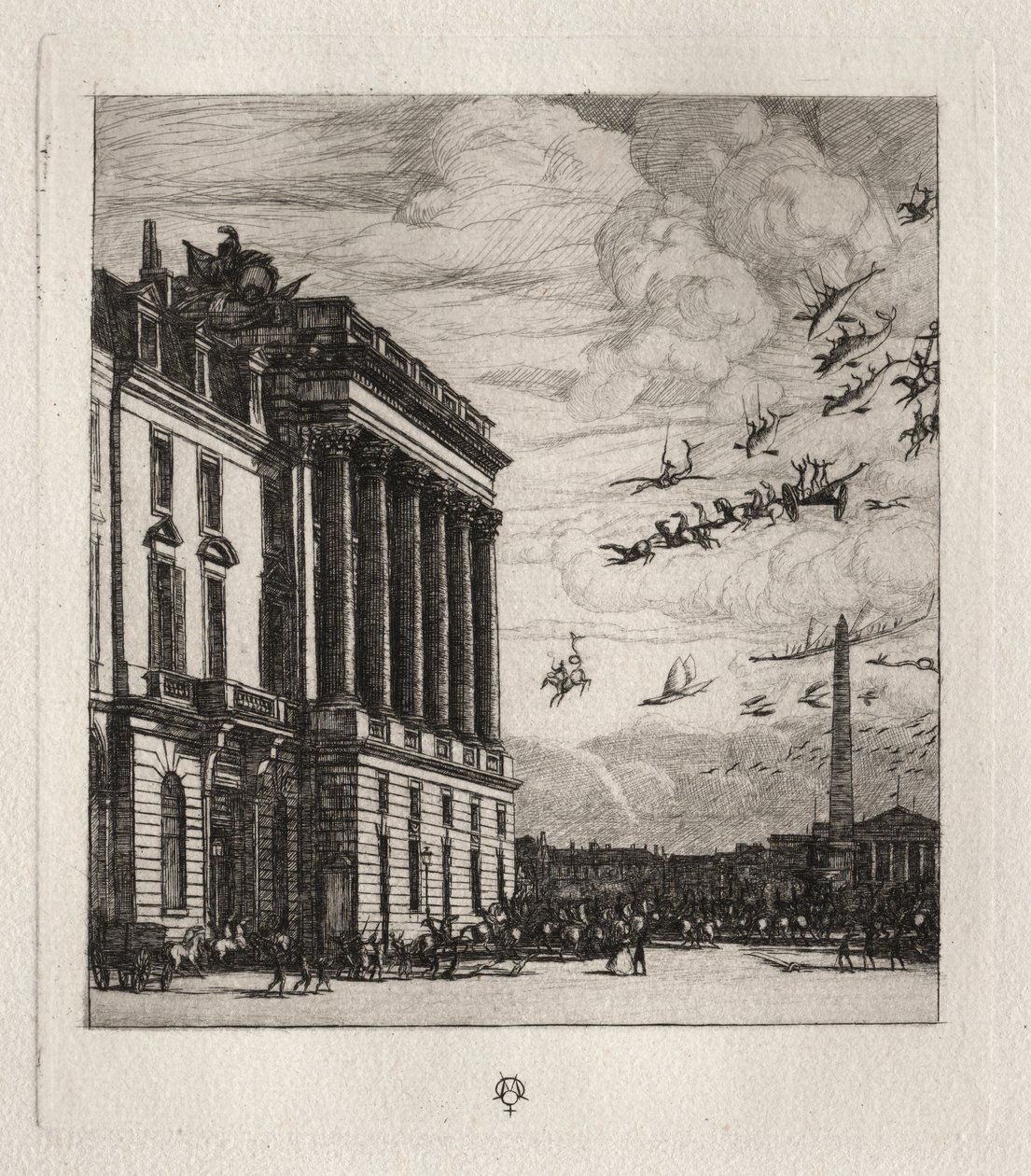 El Almirantazgo, París de Charles Meryon