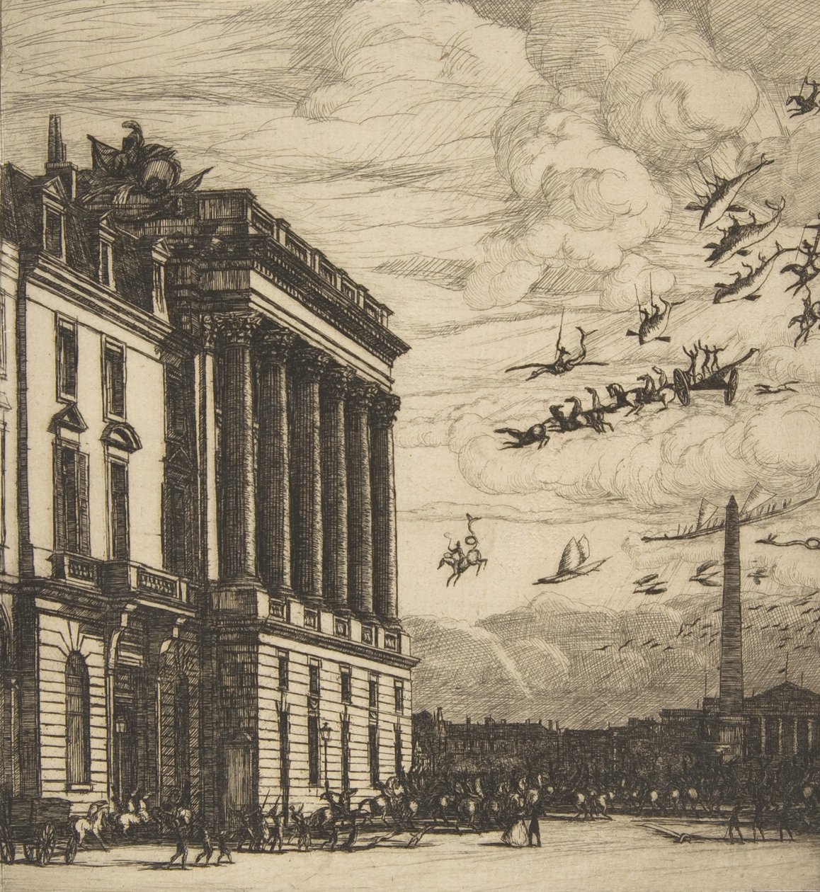El Almirantazgo, París de Charles Meryon