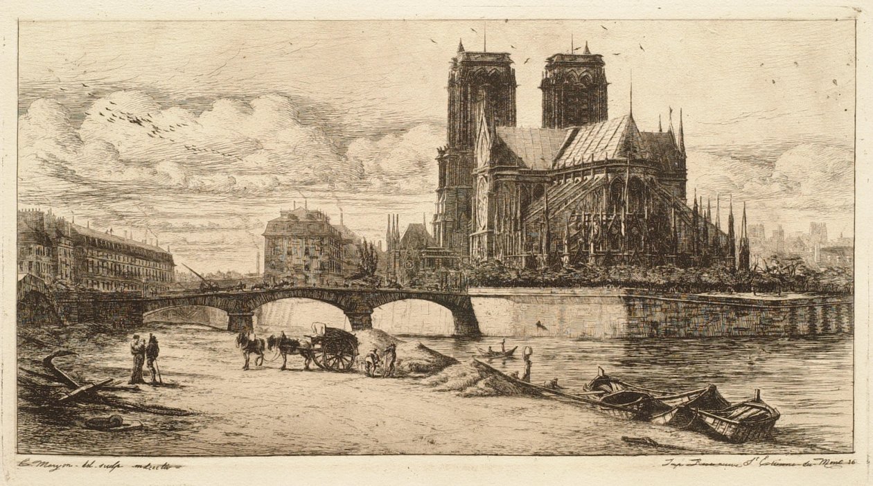 El ábside de Notre-Dame, París (L