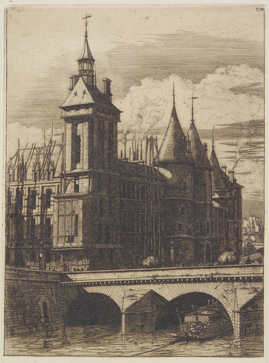 La torre del reloj de Charles Meryon
