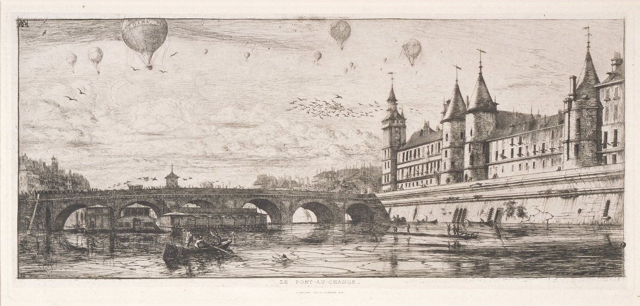 El puente de la Bolsa de Charles Meryon