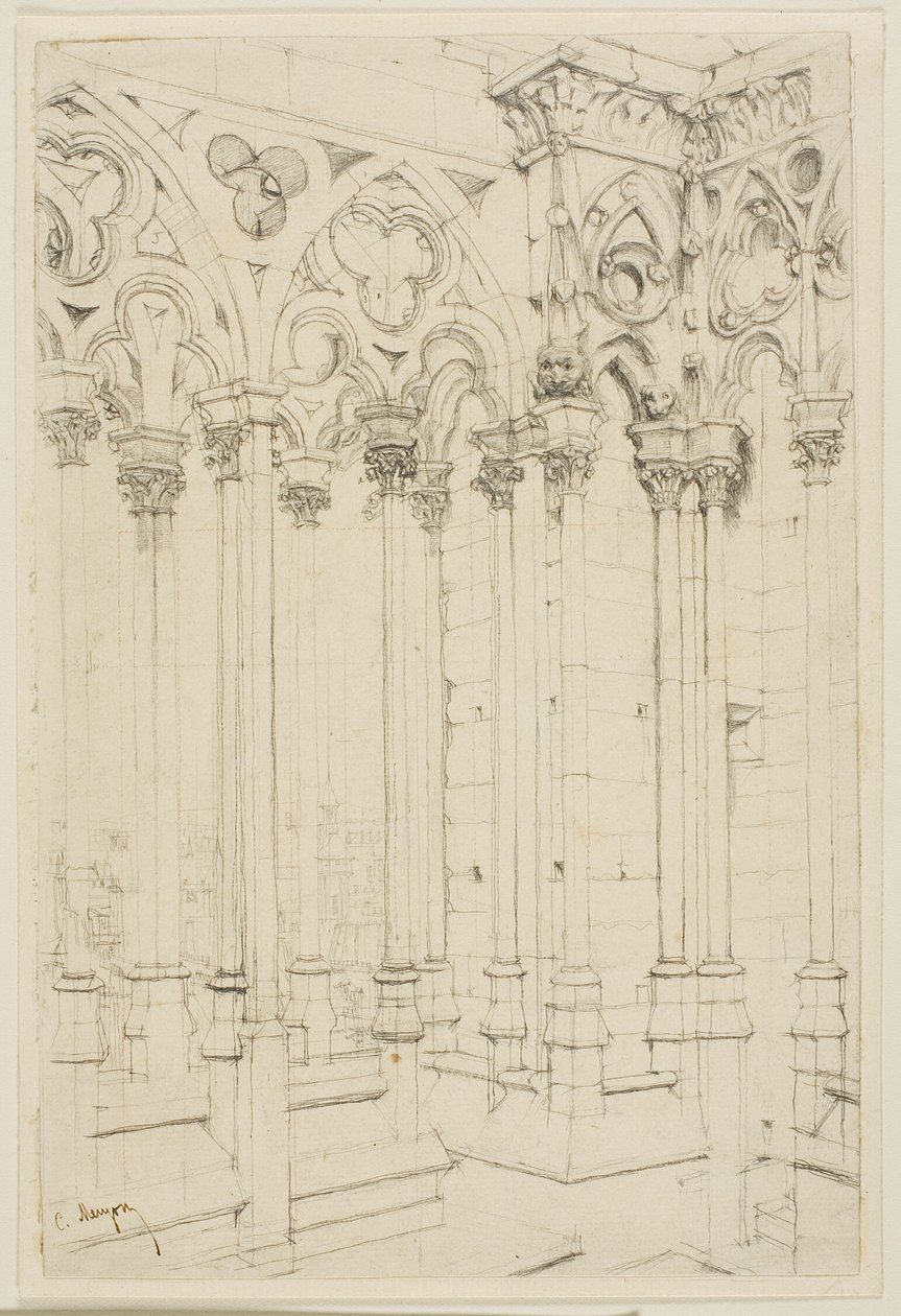 Galería de Notre-Dame, París de Charles Meryon