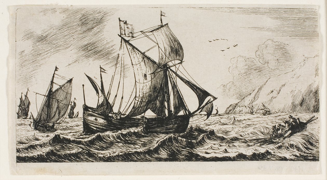 La galiota de Jean de Vyl de Róterdam de Charles Meryon