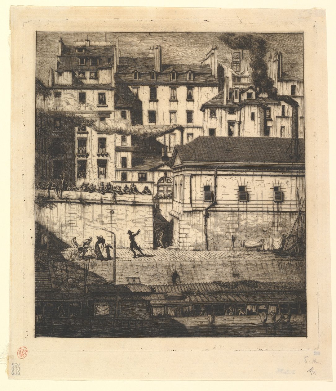 La morgue, París (La Morgue) de Charles Meryon