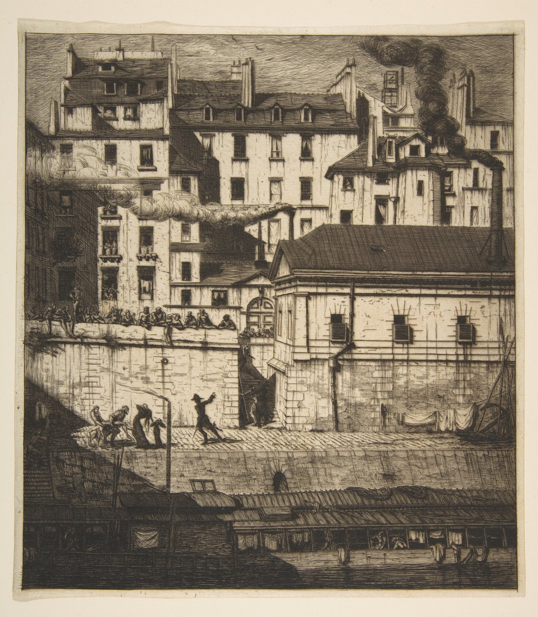 El depósito de cadáveres, París de Charles Meryon