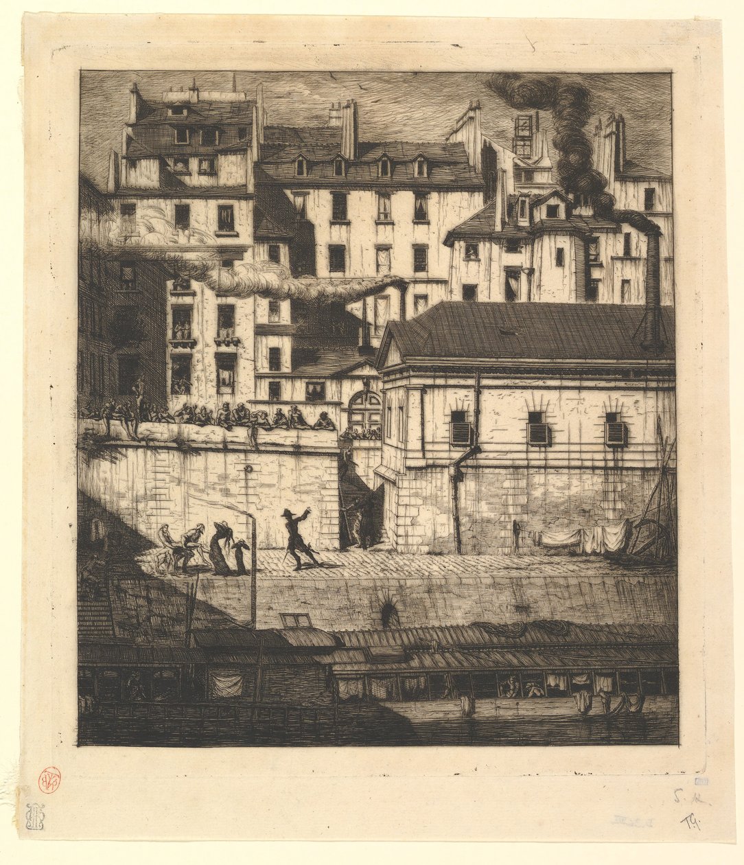 La Morgue, París de Charles Meryon