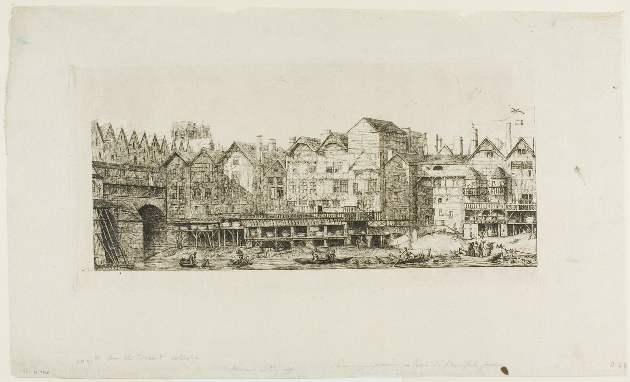 Vista de Parte de la Ciudad de París hacia el Final del Siglo XVII de Charles Meryon