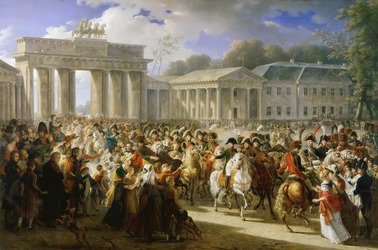 Francés: Entrée de Napoléon à Berlin. 27 octobre 1806 Entrada de Napoleón I en Berlín, 27 de octubre de 1806 de Charles Meynier