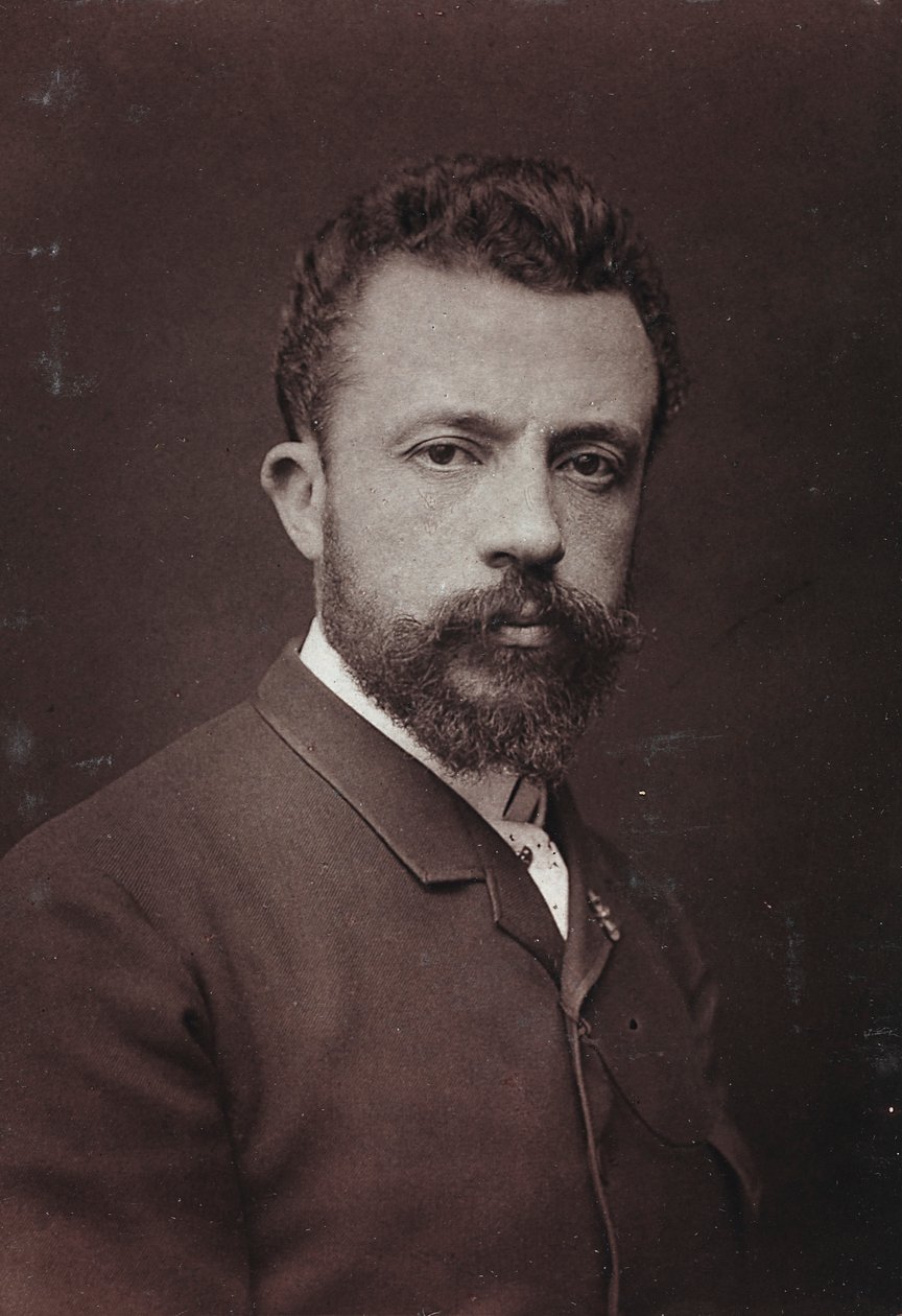 Album Artistique et Biographique, 5me année, Salon 1885; retrato del pintor belga Évariste Carpentier (1845-1922) de Charles Michelez
