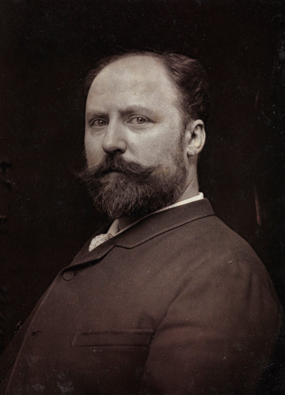 Album Artistique et Biographique, 5me année, Salon 1885; retrato del pintor francés Paul Louis Narcisse Grolleron (1848-1901) de Charles Michelez