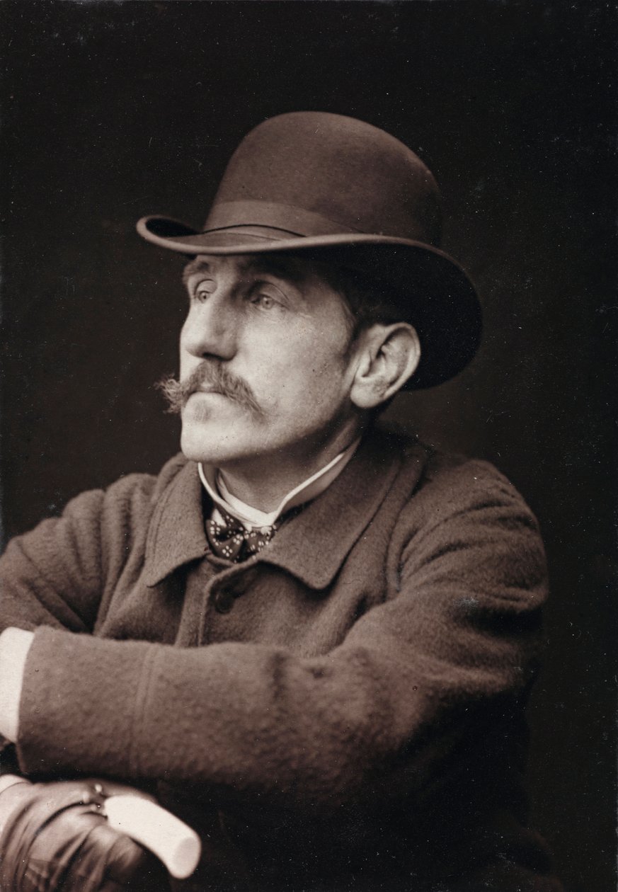Album Artistique et Biographique, 5me année, Salon 1885; retrato del pintor francés Georges-Louis Hyon (1855-1901) de Charles Michelez