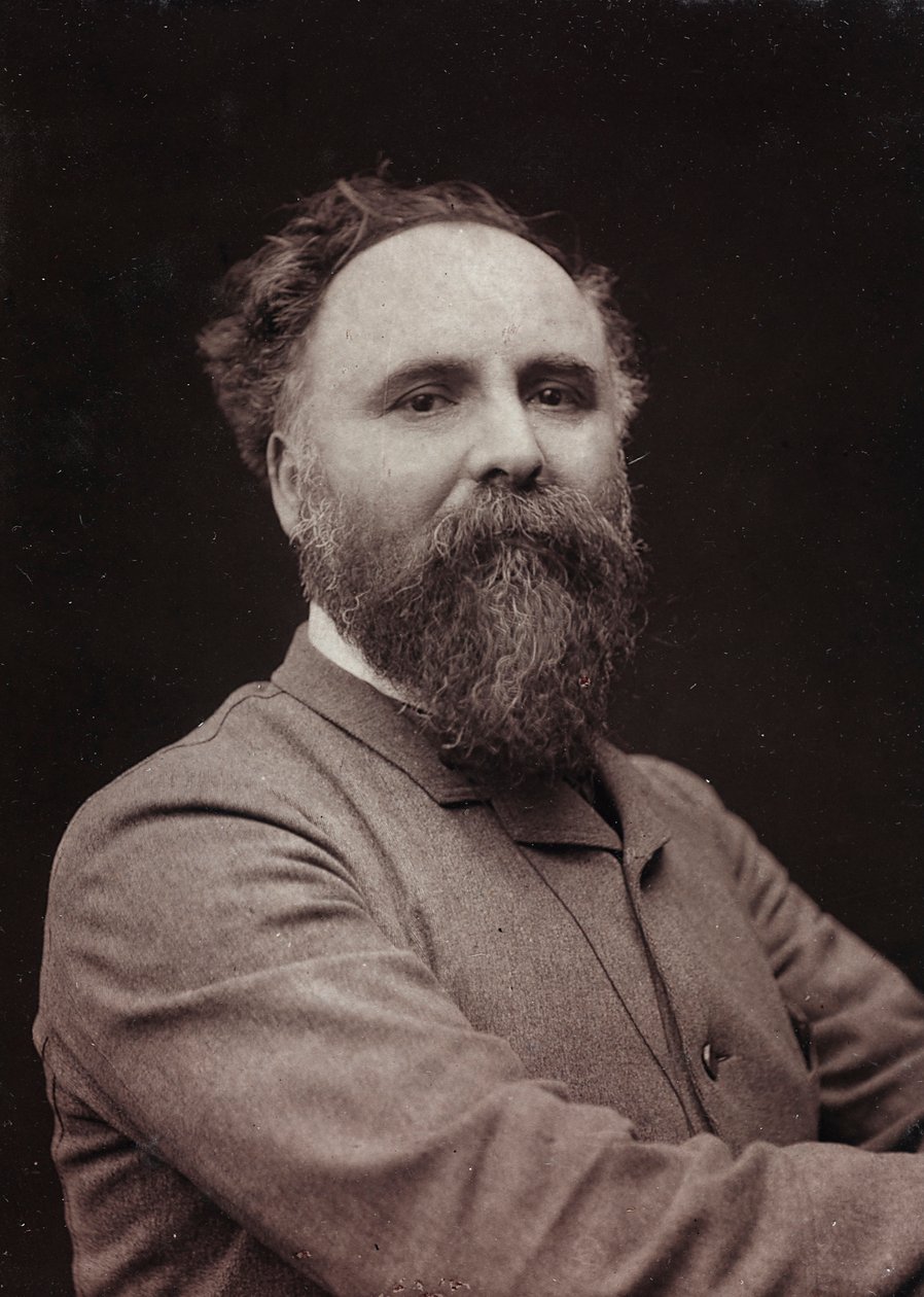 Album Artistique et Biographique, 5me année, Salon 1885; retrato del pintor francés Diogène Ulysse Napoléon Maillart (1840-1926) de Charles Michelez