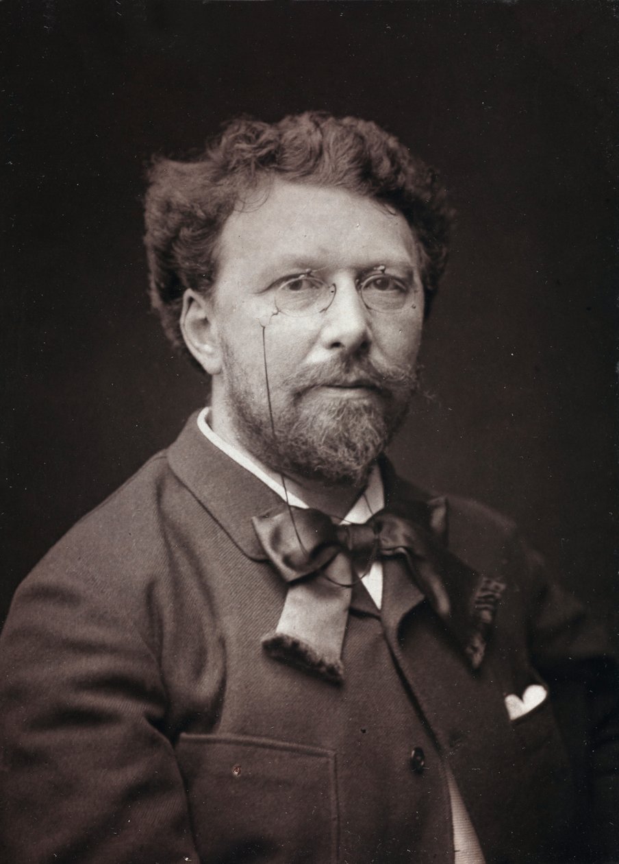 Album Artistique et Biographique, 5me année, Salon 1885; retrato del pintor francés Alfred-Pierre Joseph Agache (1843-1915) de Charles Michelez