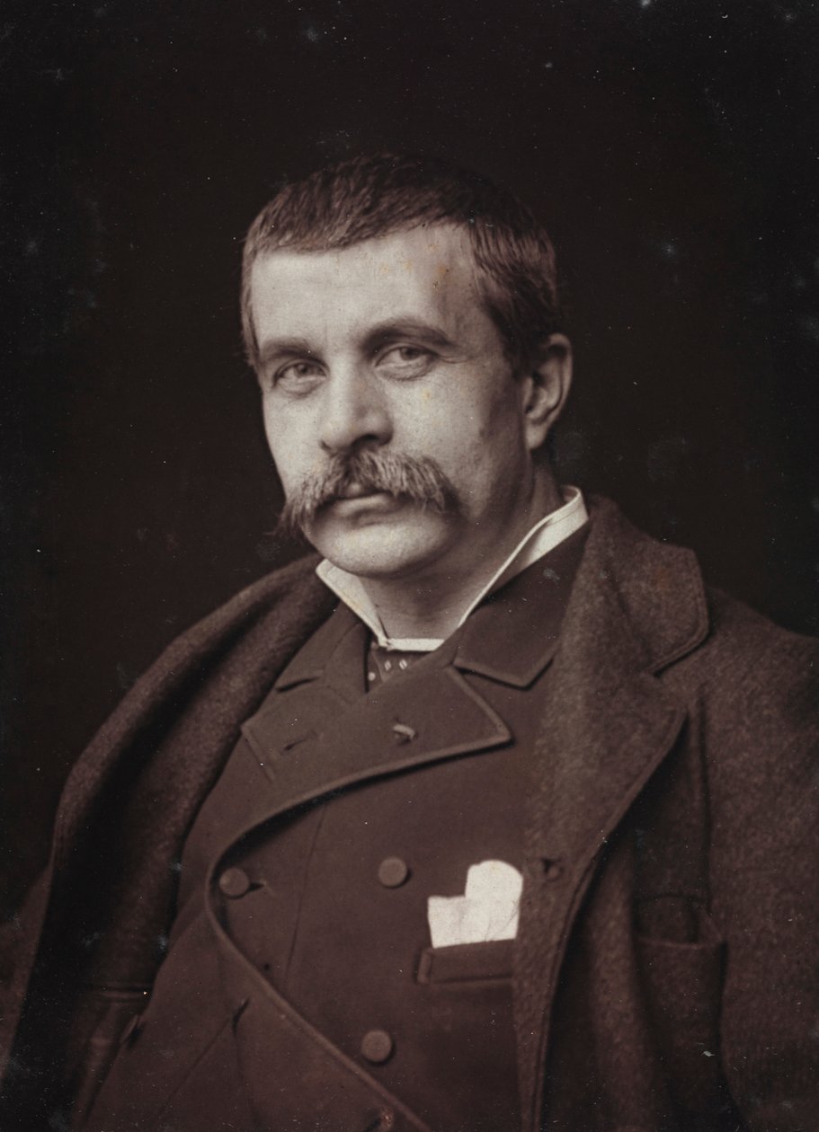 Álbum Artístico y Biográfico, 5º año, Salón 1885; retrato del pintor francés Jean-Jules-Antoine Lecomte du Nouÿ (1842-1923) de Charles Michelez