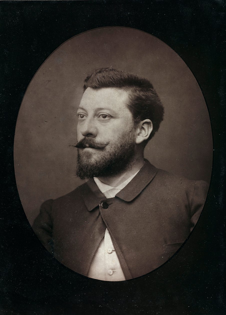 Album Artistique et Biographique, 6me année, Salon 1885; retrato del pintor francés Morot Aimé (1850-1913) de Charles Michelez