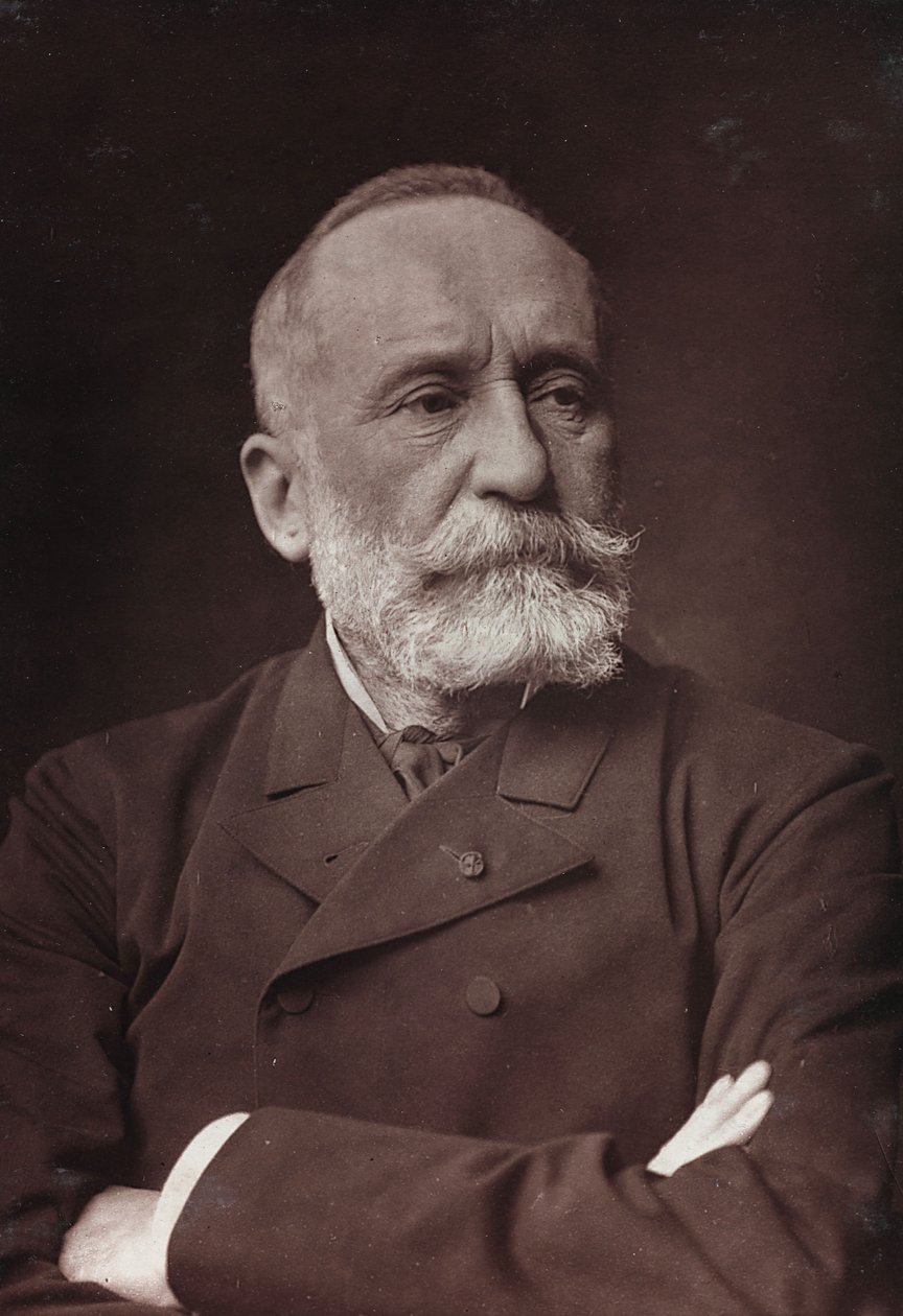 Album Artistique et Biographique, 6me année, Salon 1885; retrato del pintor francés Pierre Puvis de Chavannes (1824-1898) de Charles Michelez