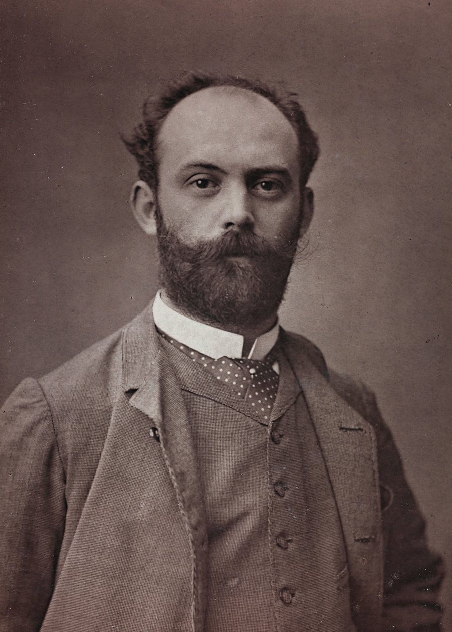 Album Artistique et Biographique, 6me année, Salon 1885; retrato del pintor francés Ernest Bordes (1852-1914) de Charles Michelez