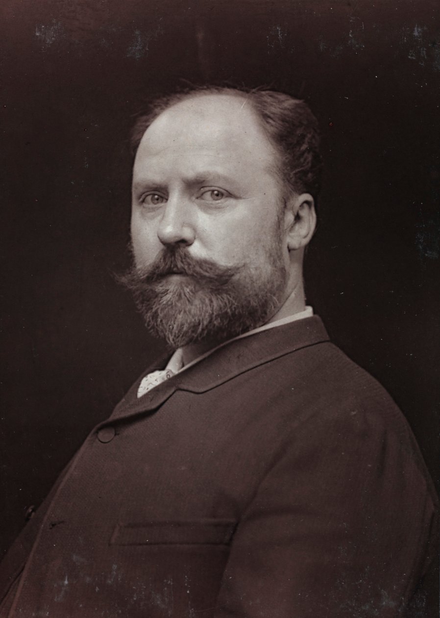 Album Artistique et Biographique, 6me année, Salon 1885; retrato del pintor francés Paul Grolleron (1848-1901) de Charles Michelez
