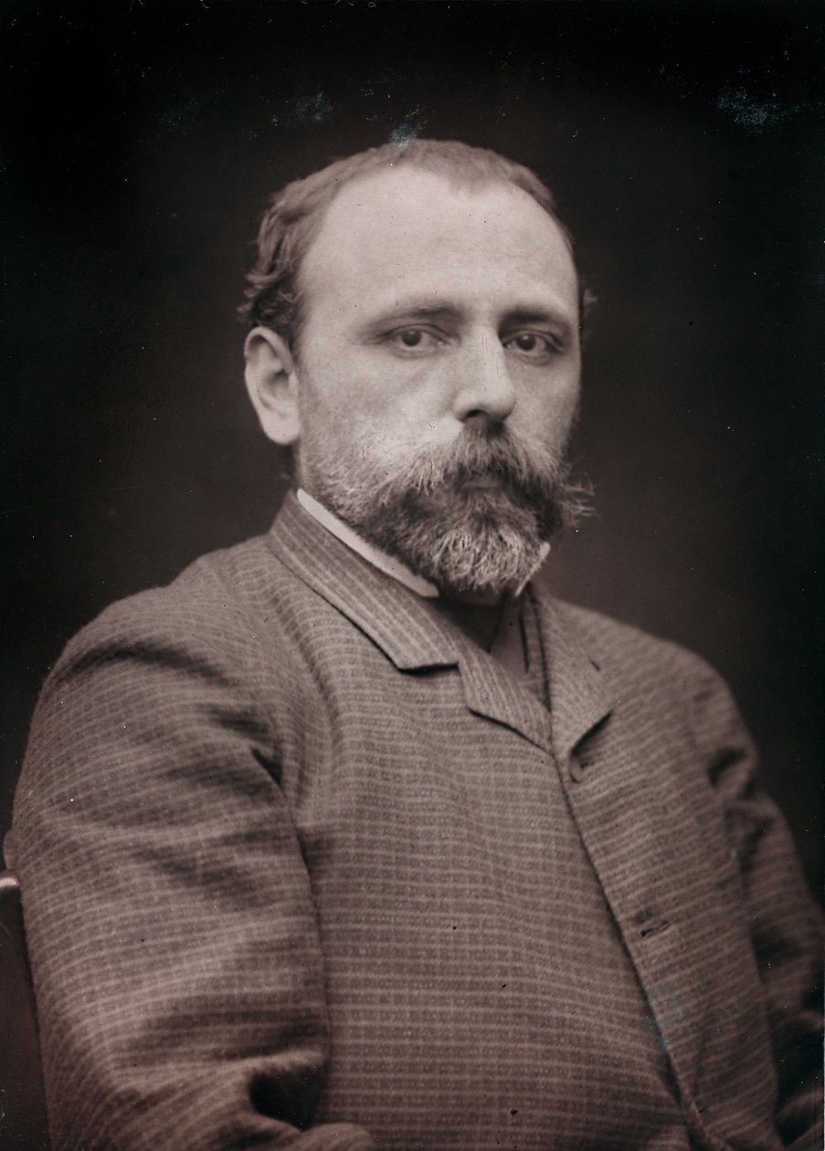 Album Artistique et Biographique, 6me année, Salon 1885; retrato del pintor Edouard Jean Dambourgez (1844-1931) de Charles Michelez
