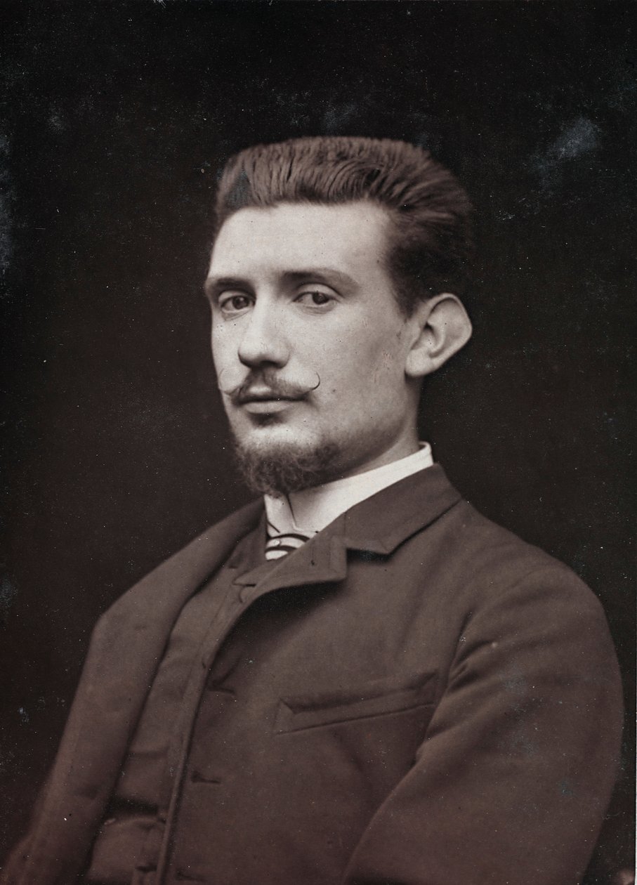 Album Artistique et Biographique, 6me année, Salon 1885; retrato del pintor Henri Laurent Desrousseaux (1862-1906) de Charles Michelez