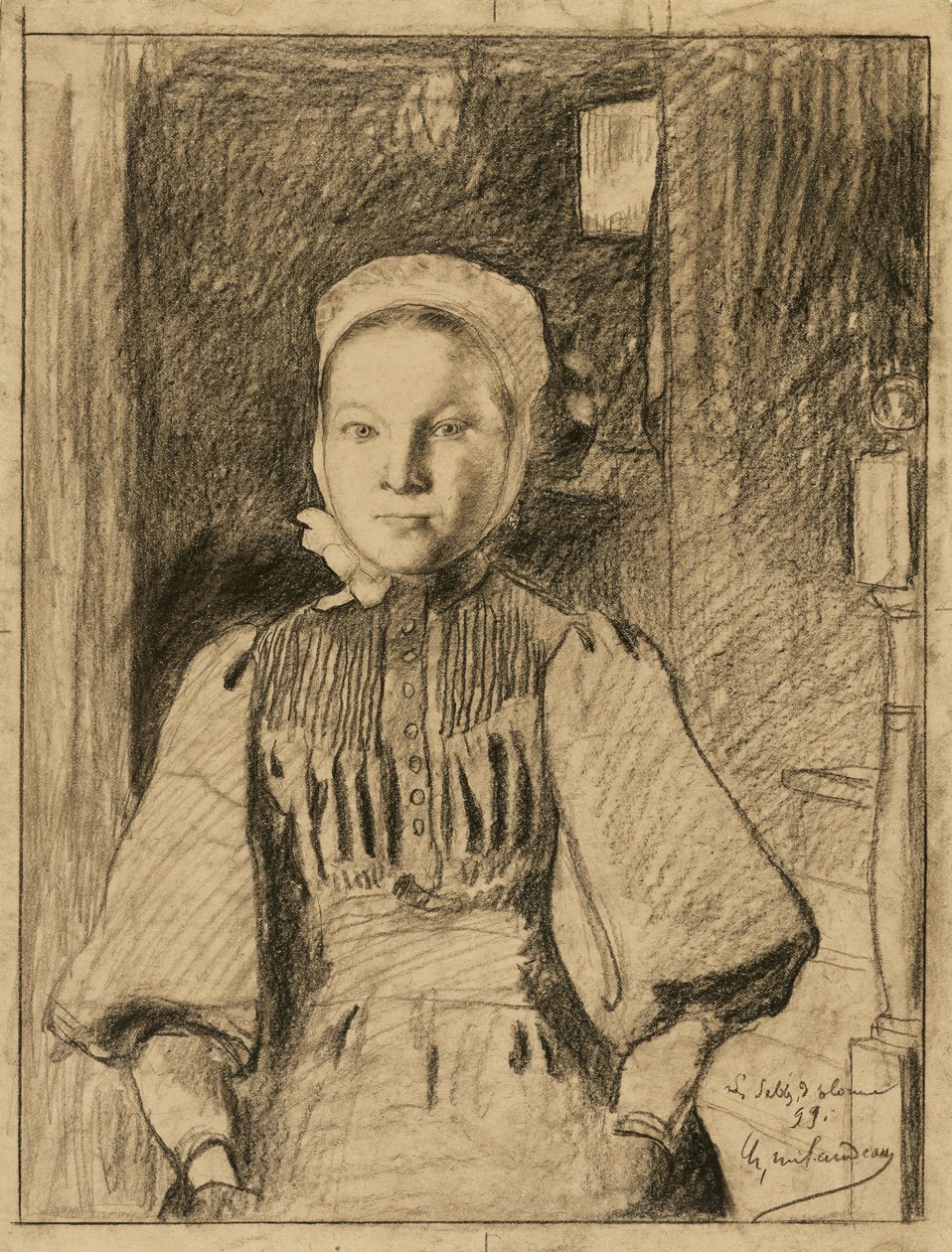 Una joven campesina de la Vendée de Charles Milcendeau
