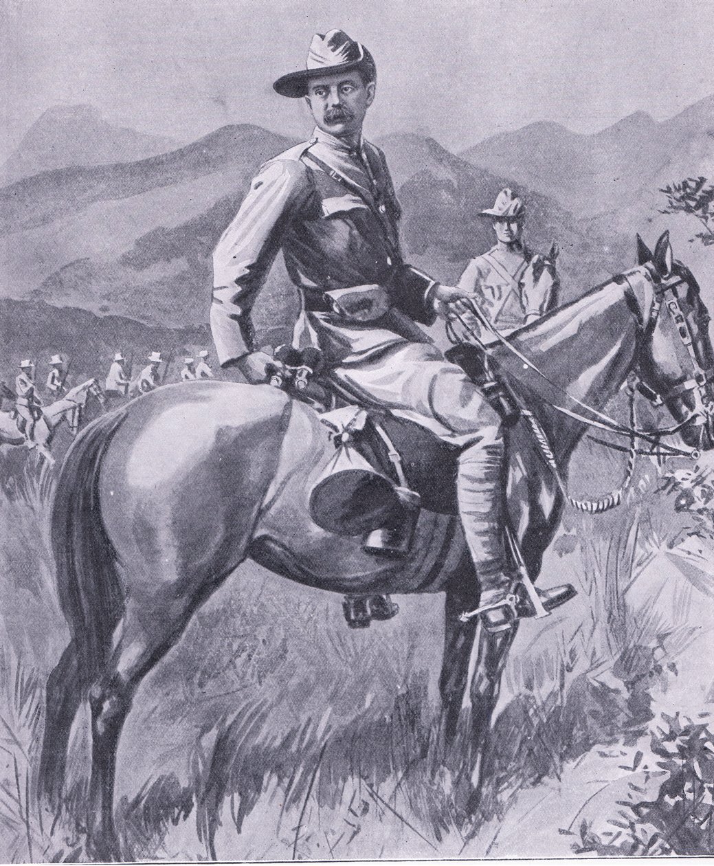 Brigadier-General Lumer, de Después de Pretoria: La Guerra de Guerrillas publicado por Harmsworth Bros Limited, 1901 de Charles Mills Sheldon