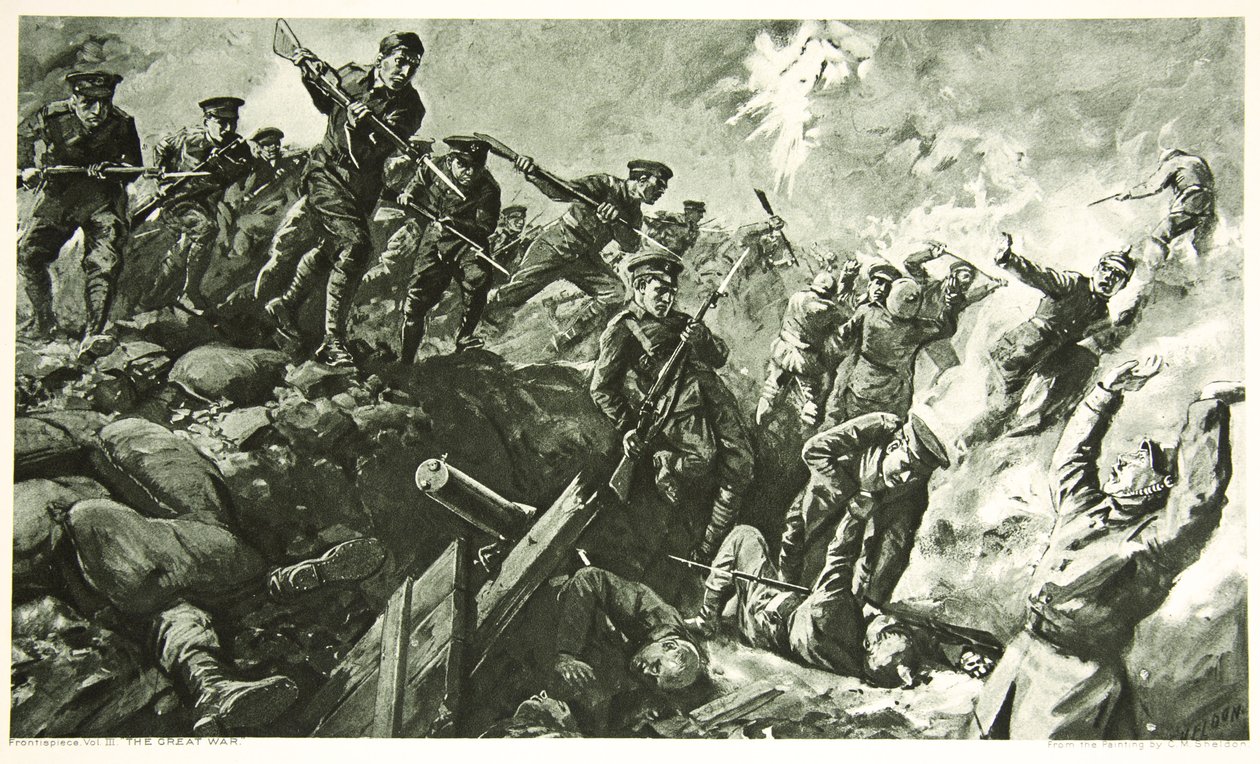 La Captura de las Trincheras Alemanas en Neuve Chapelle de Charles Mills Sheldon
