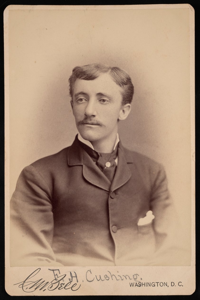 Retrato de Frank Hamilton Cushing 1857-1900, antes de 1893 de Charles Milton Bell