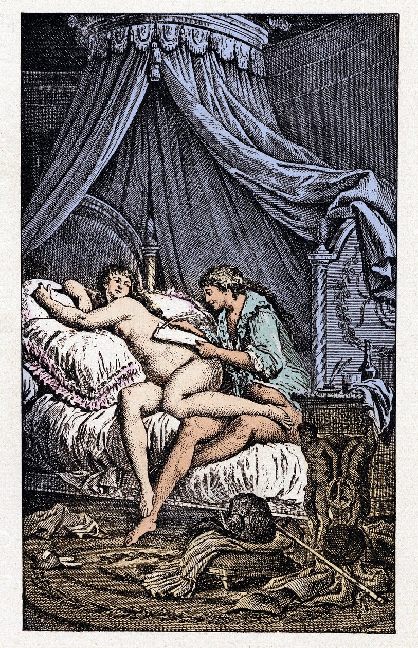 Ilustración de "Liaisons Dangereuses" (grabado) de Charles Monnet