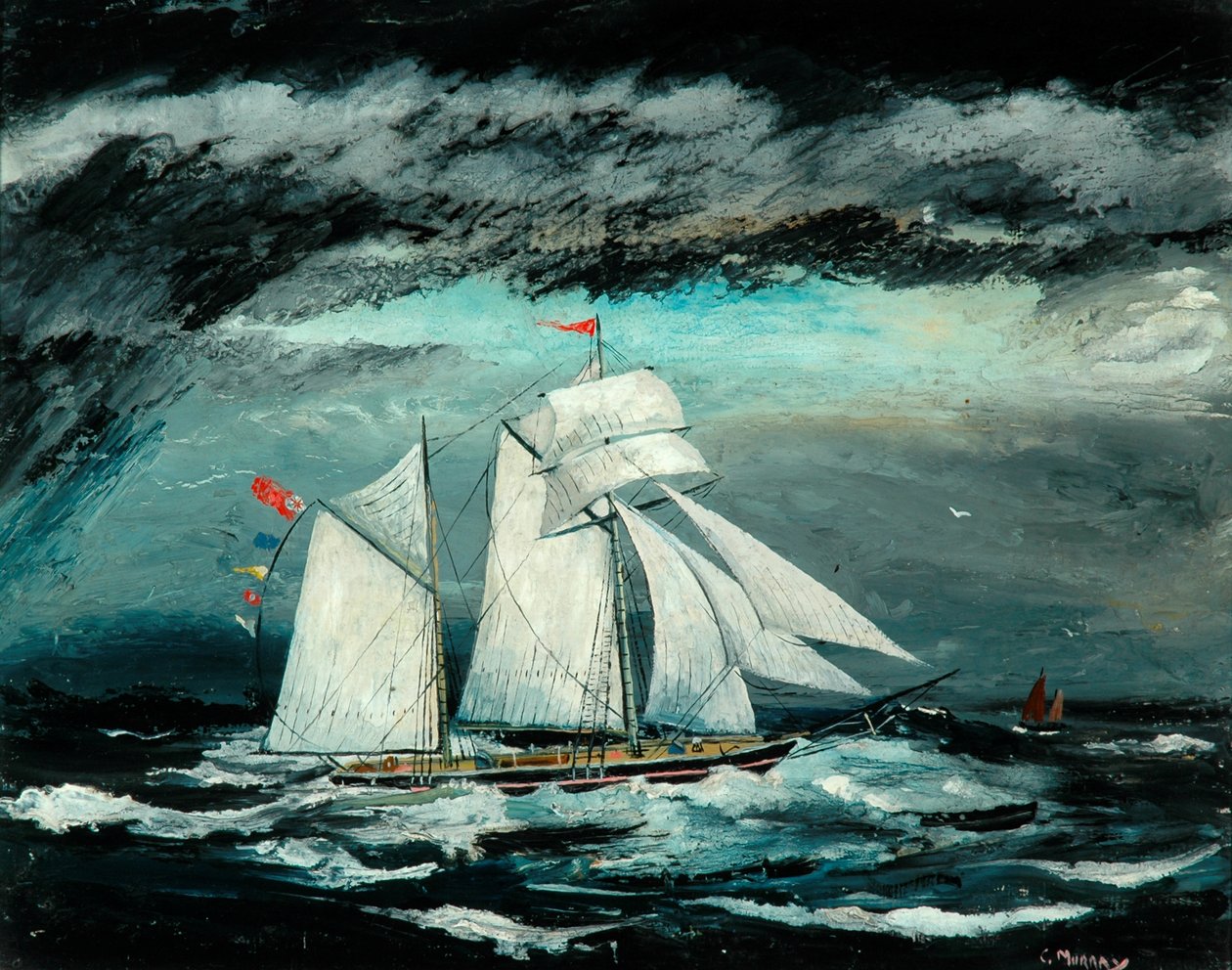 La goleta nº 3 (óleo sobre cartón) de Charles Murray