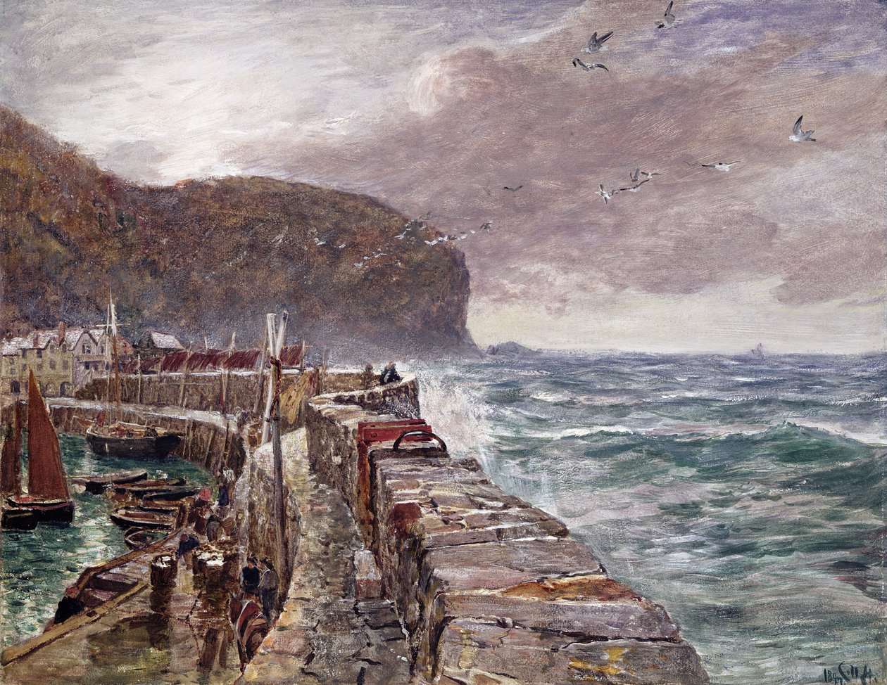 Muelle de Clovelly de Charles Napier Hemy