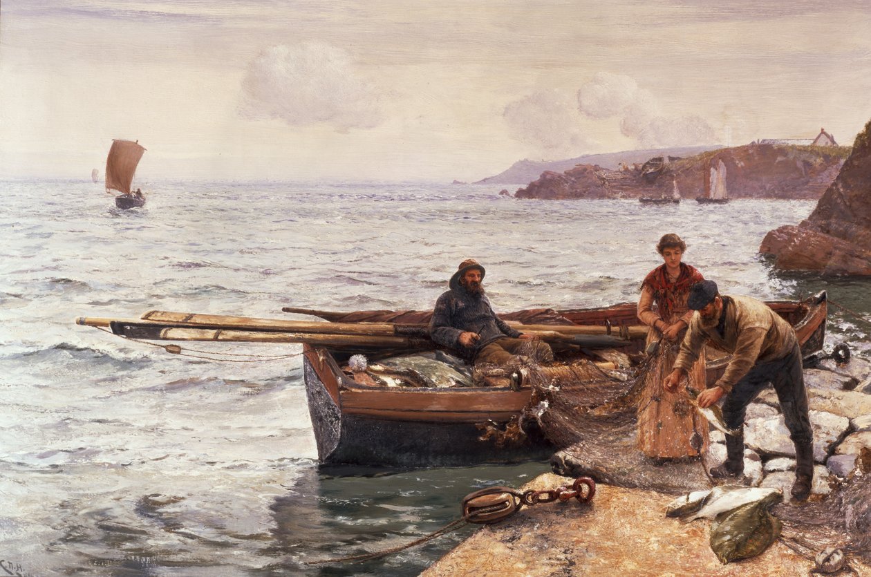 Cebo del cangrejero de Charles Napier Hemy