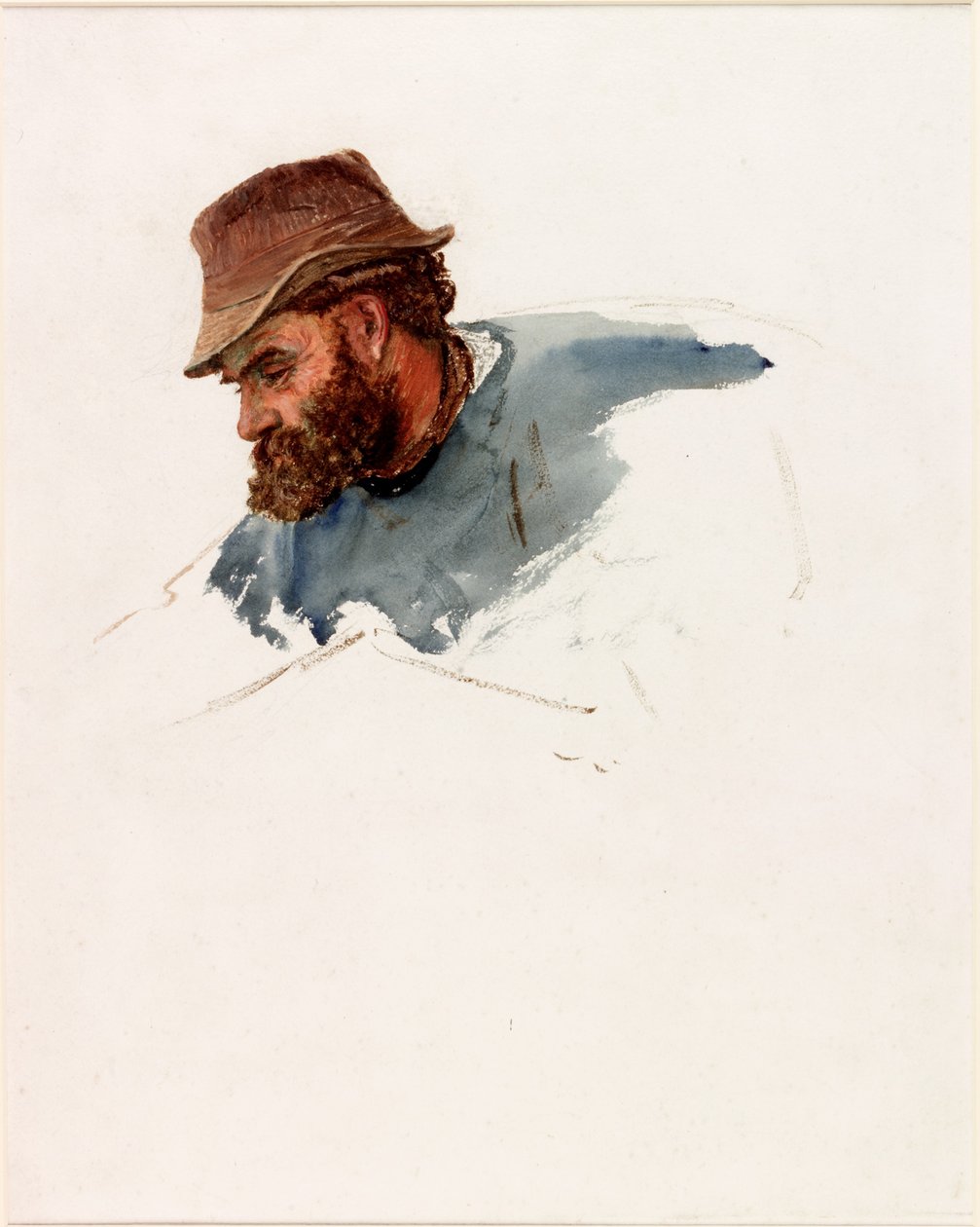 Cabeza de un pescador de Charles Napier Hemy