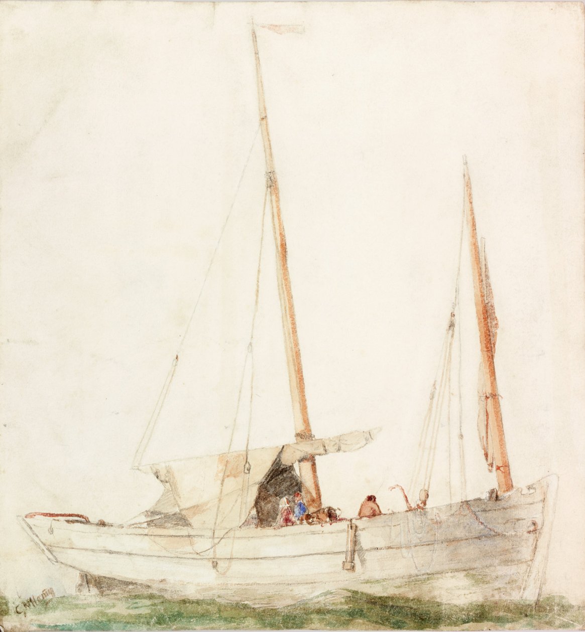 Barco de vela de Charles Napier Hemy