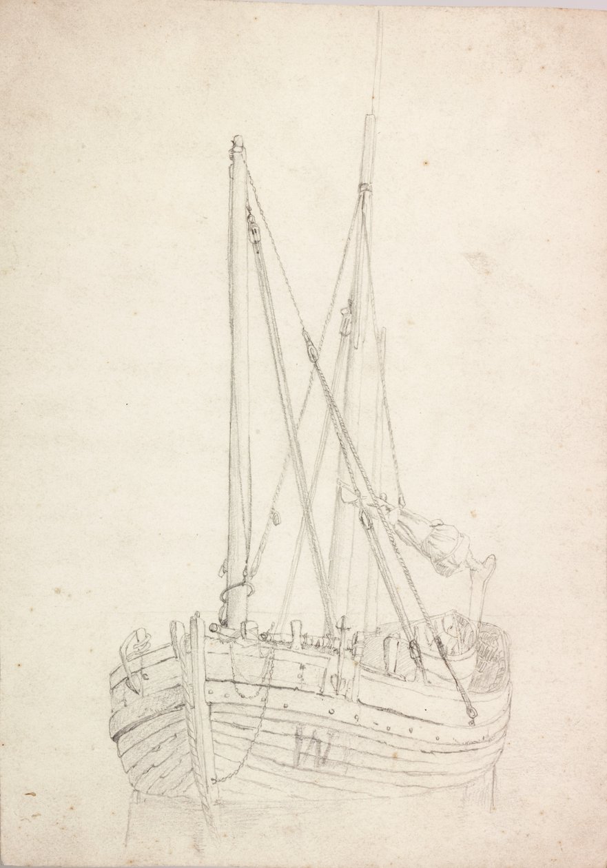 Estudio de barco pesquero de Charles Napier Hemy