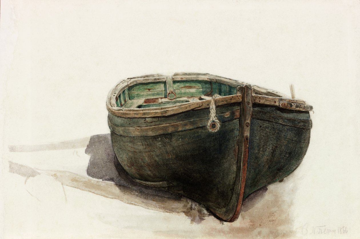 Estudio de un bote de Charles Napier Hemy