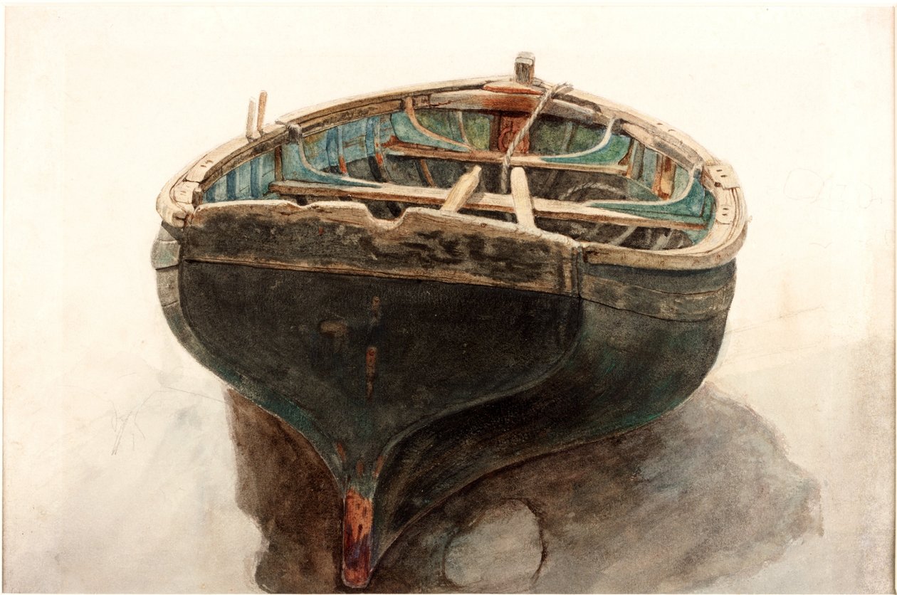Estudio de un bote de Charles Napier Hemy