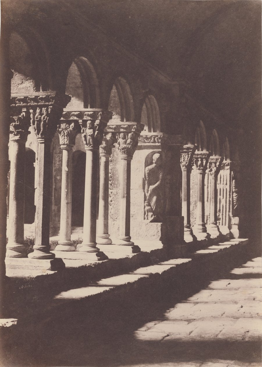 Un pasillo del claustro de San Trófimo, Arles de Charles Nègre