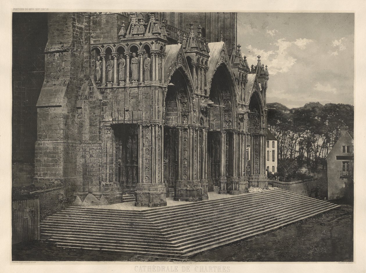 Catedral de Chartres. Pórtico del Sur. de Charles Nègre