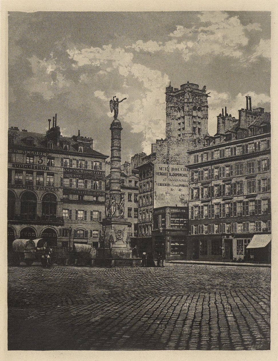 [Plaza del Châtelet, París] de Charles Nègre