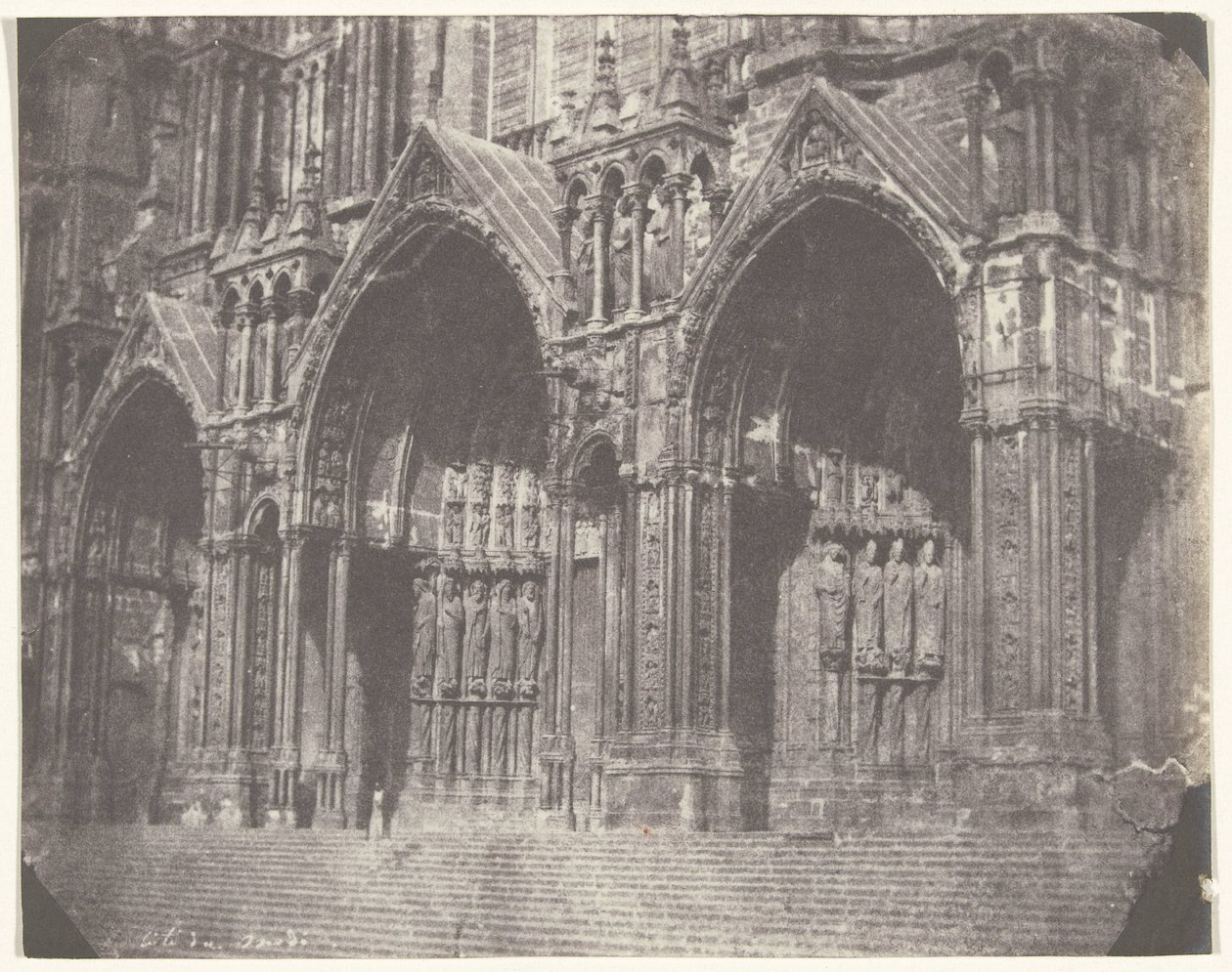 Portal en el lado sur de la catedral de Chartres de Charles Nègre