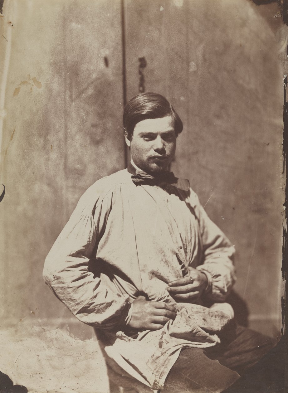Retrato de un joven con bata de Charles Nègre