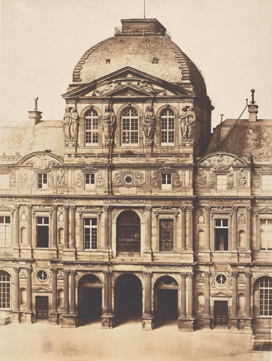 Pabellón del Reloj, Louvre, París de Charles Nègre