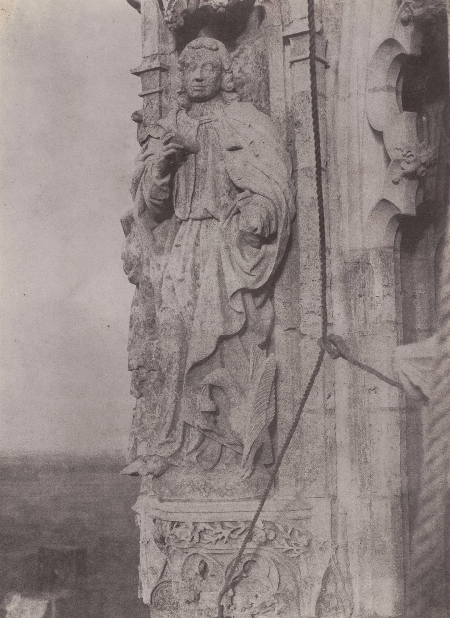 San Juan Evangelista, Catedral de Chartres,c. 1854 (foto) de Charles Nègre