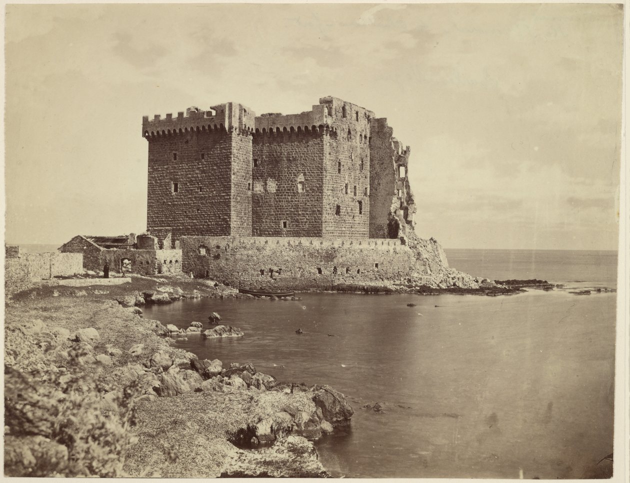 [El castillo de la isla de Saint-Honorat, cerca de Cannes / Le château de île Saint-Honorat, près de Cannes de Charles Nègre