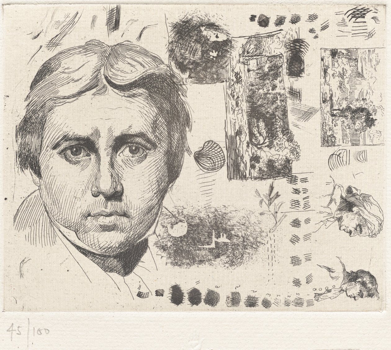 Retrato de Ingres de Charles Nègre, André Jammes