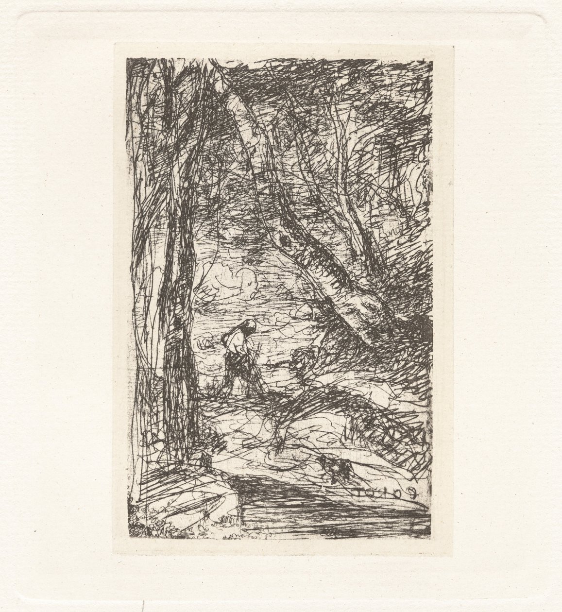 Plancha XI – El Leñador de Charles Nègre, Jean Baptiste Camille Corot, André Jammes